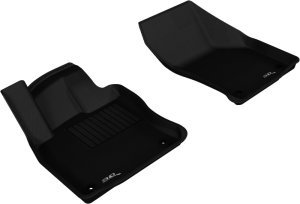Volkswagen Golf Floor Mats - Front - 3D MAXpider - Kagu - Black - `15-`18